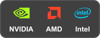 NVIDIA、AMD、Intelのアクセラレーション