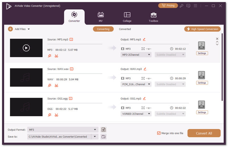 Avaide Video Converter — лучшая программа для объединения аудиофайлов на рабочем столе.