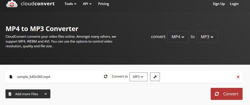 محول MP3 CloudConvert