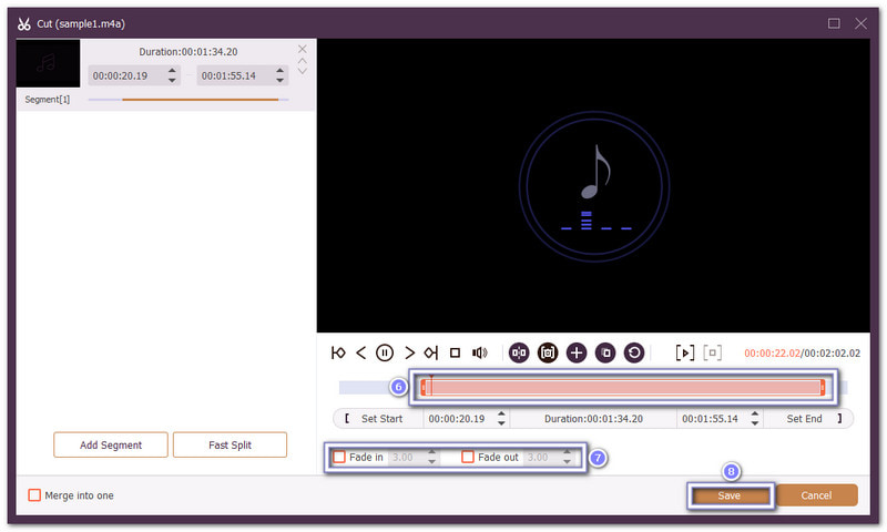 音声をカットして滑らかにする