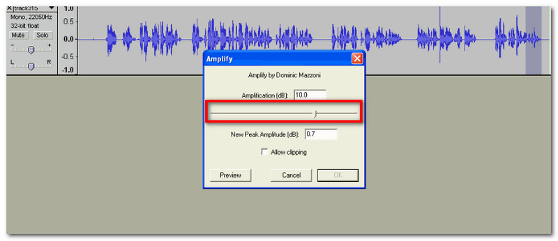 Audacity Amplification