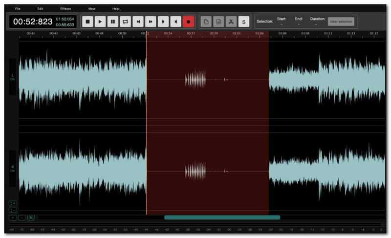 Audiomass Hervorheben Löschen