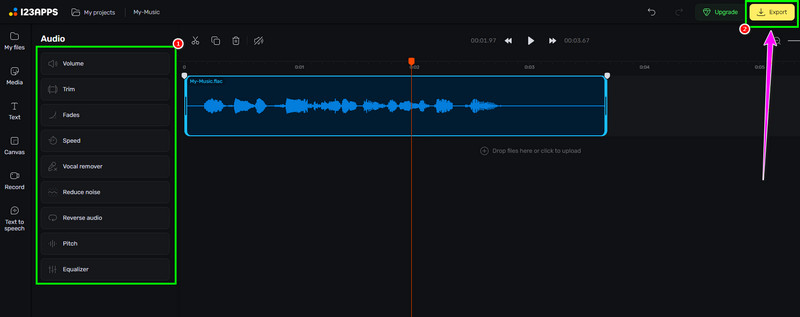 Edit Voice Recordings Using 123APPS