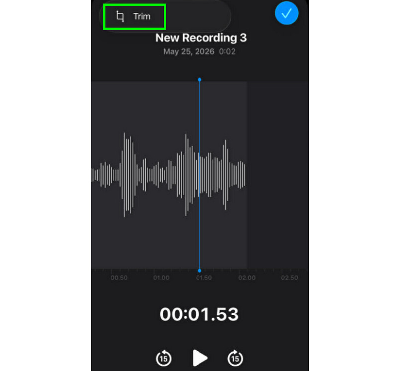 Trim Voice on Voice Memos