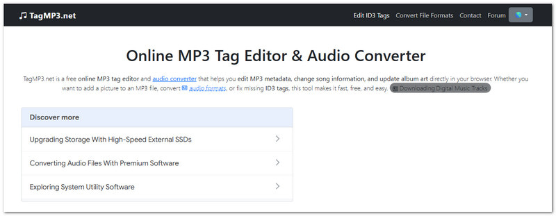 Tagmp3 A legjobb online Flac címkeszerkesztő