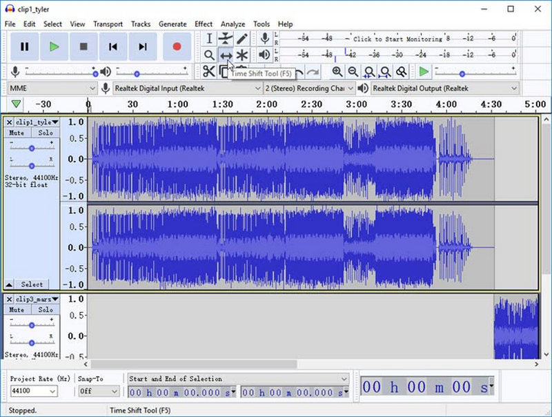 Audacity Combine Audio