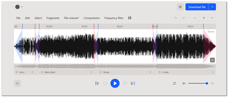Audiocutter Ogg Editor Online