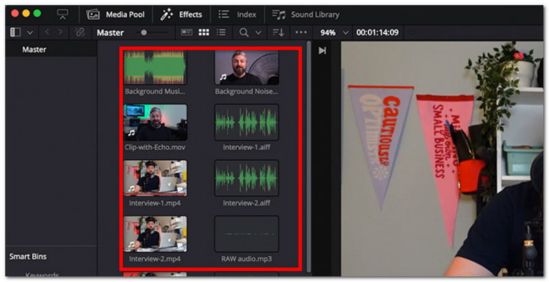 ייבוא מדיה של Premiere Pro