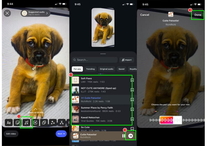 Tambahkan Musik ke Video Postingan Instagram