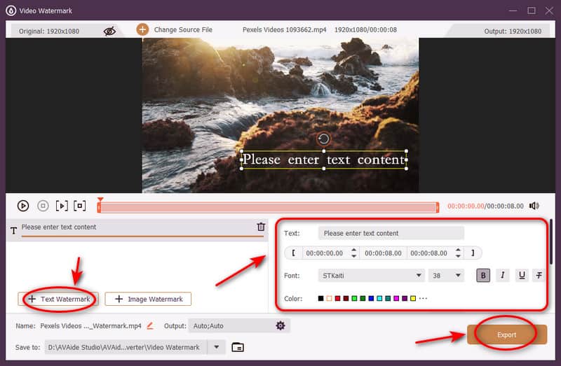 De instellingen aanpassen en exporteren