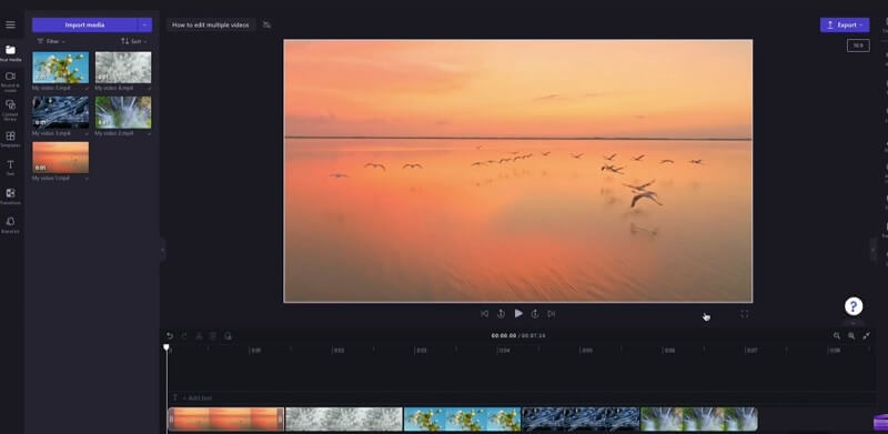 應用 Vintage Clipchamp