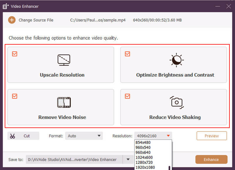 Avaide Enhance Video