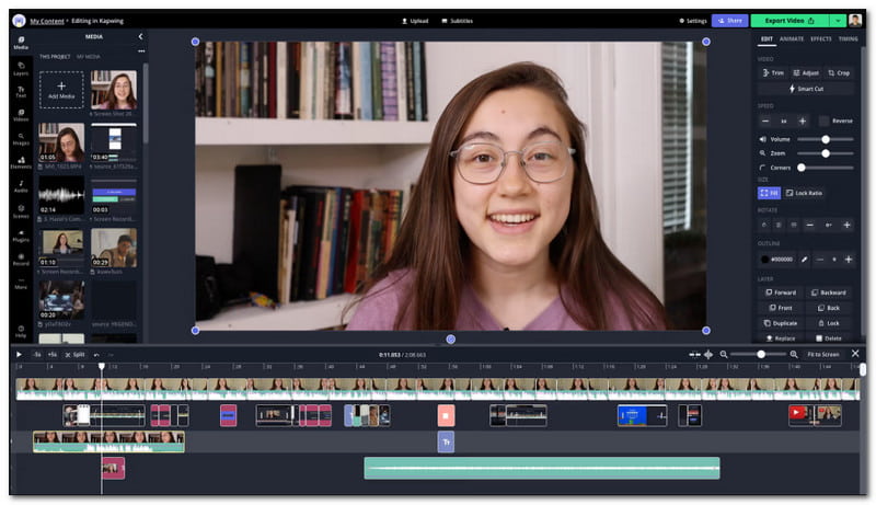 Kapwing 汽車影片製作器