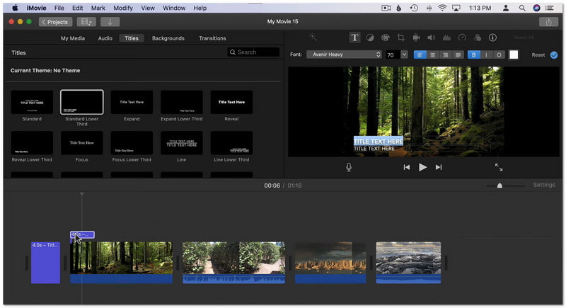 iMovie Beste YouTube-filmprodusent