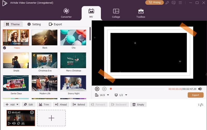 AVC 編輯生日影片