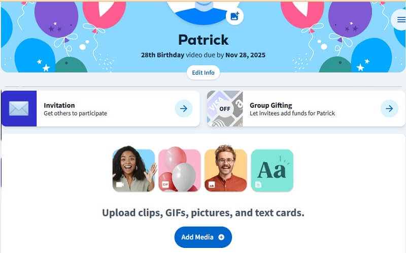 Vidday 編輯生日影片