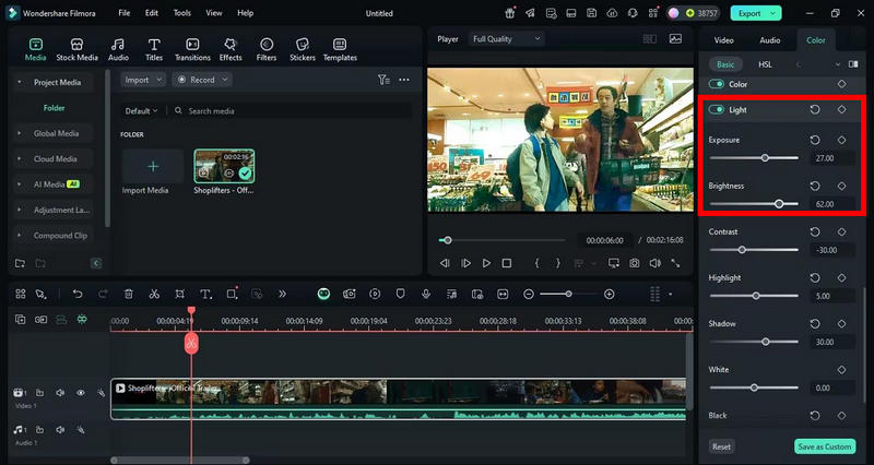 調整 Premiere Pro 的亮度