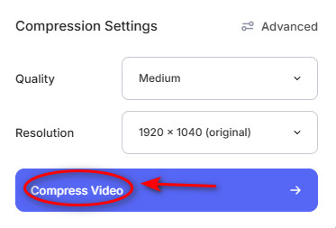 Select A Setting to Compress