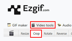 Ezgif 影片工具裁切影片