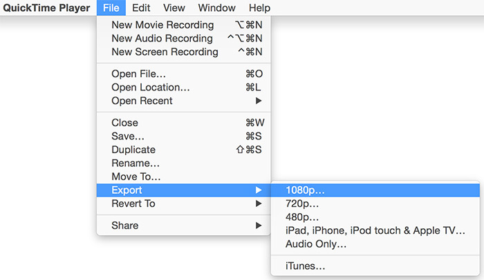 QuickTime 調整影片大小