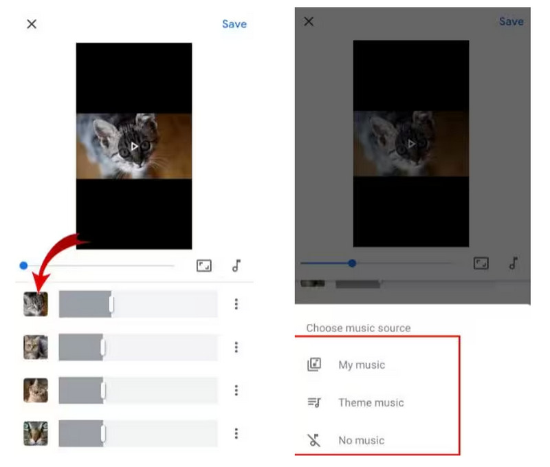 Bandă de film Google Foto