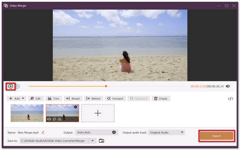 Eksport Main Tersedia