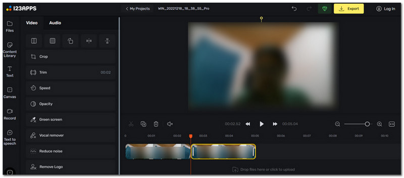 Import Fail Pemotong Video Dalam Talian