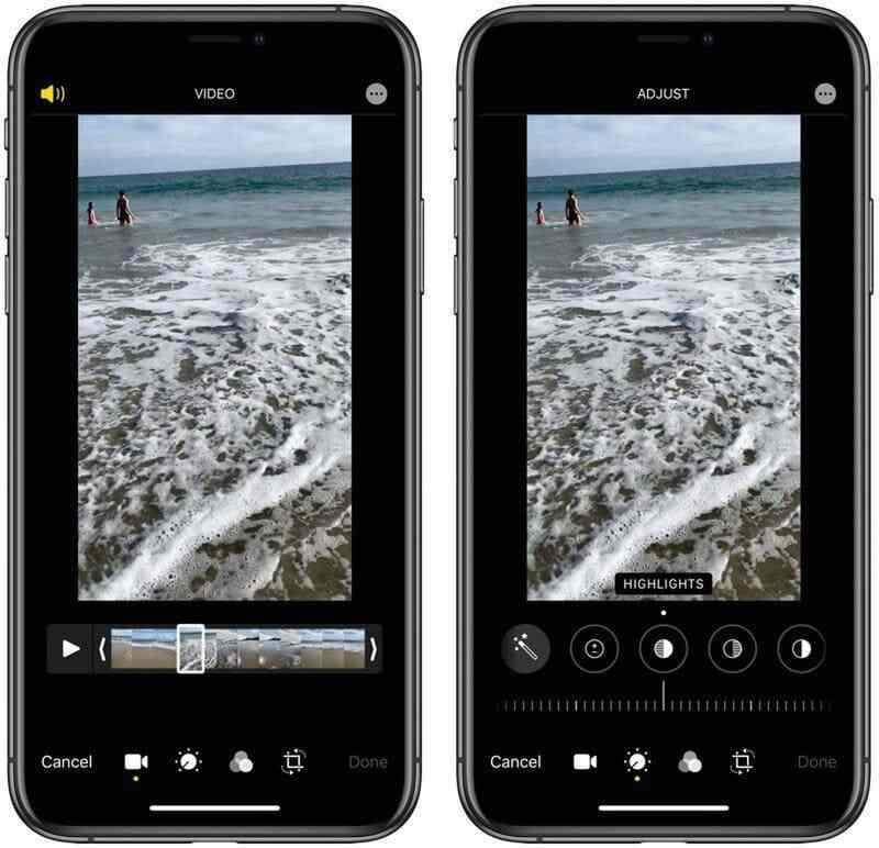 Javítsa a videó minőségét a beépített iPhone-szerkesztővel