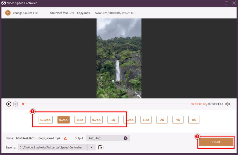 エクスポート保存ビデオAvaide