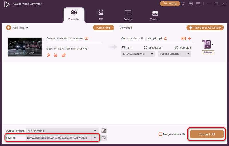 Increase Video Resolution in AVAide Video Converter