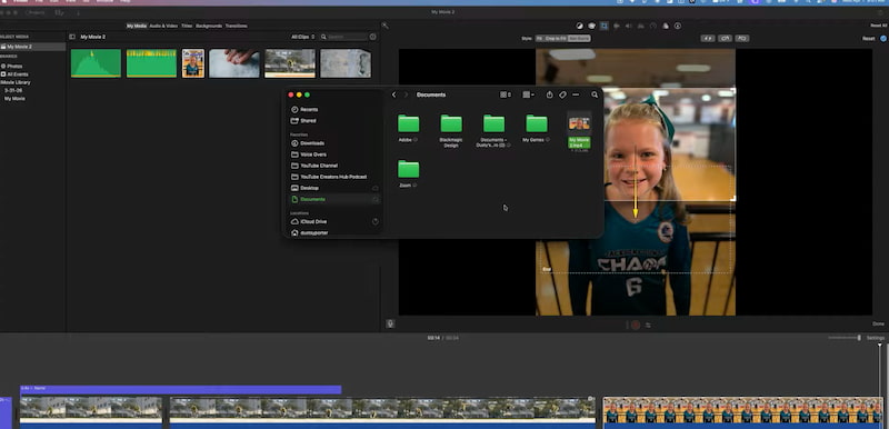 ייצוא Imovie למק