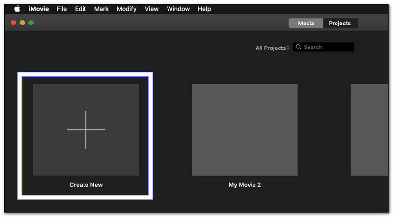 Faceți clic pe Creare nou