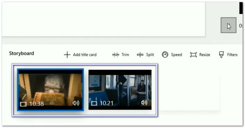 Sắp xếp các clip