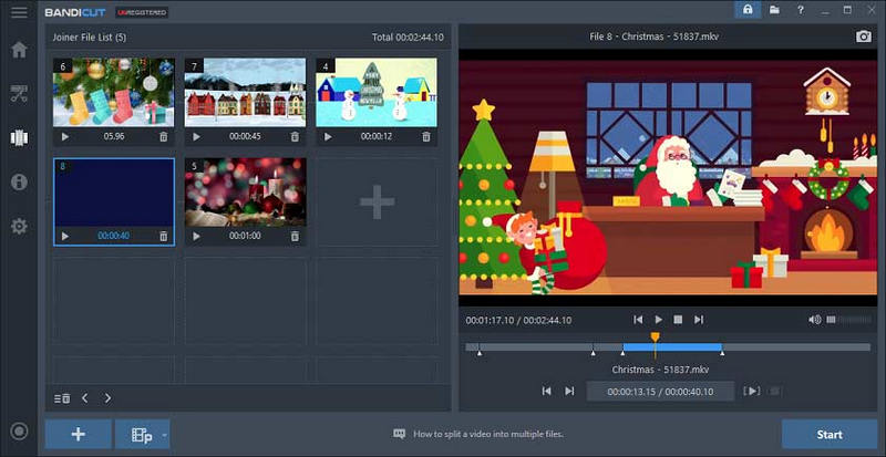 Giao diện Bandicut