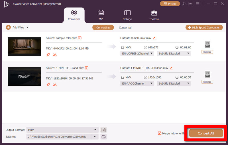 Nút chuyển đổi tất cả