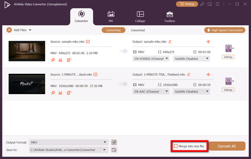 Hợp nhất thành một tệp