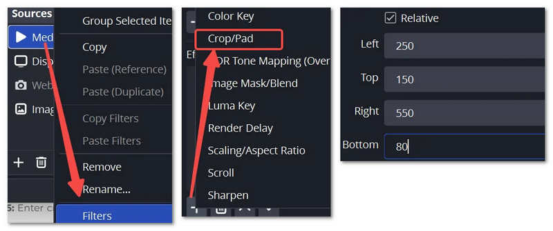 Crop In Obs With Crop Pad Filter