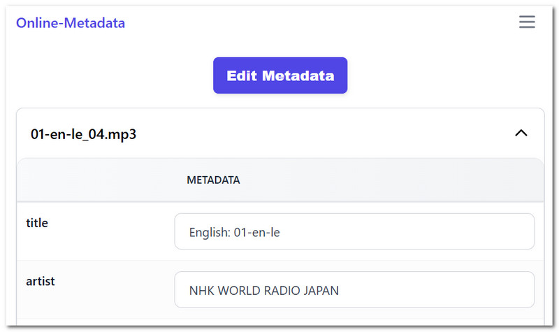 Remover metadados online