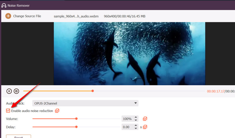 Rimuovi il rumore dal video