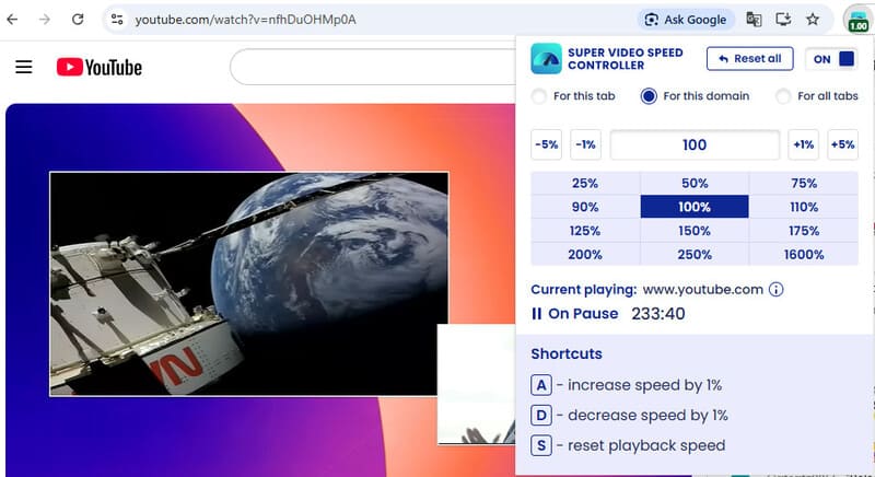 Super Video Speed Controller