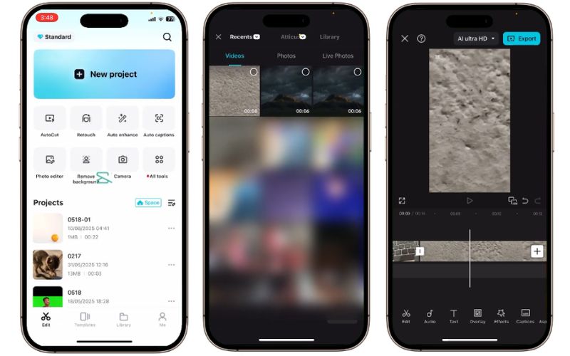 CapCut Merge Videos