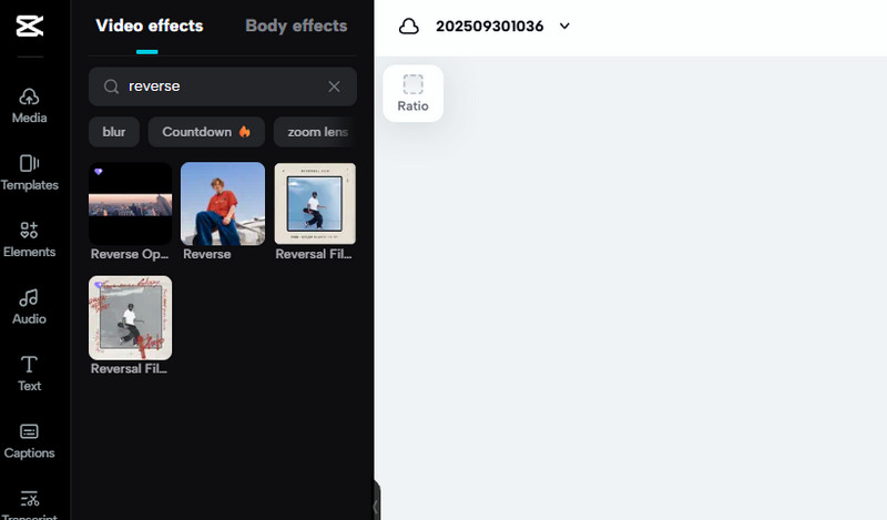 CapCut Video Editor Video Reverser