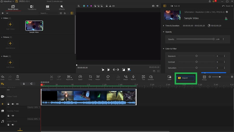 編輯和導出視頻