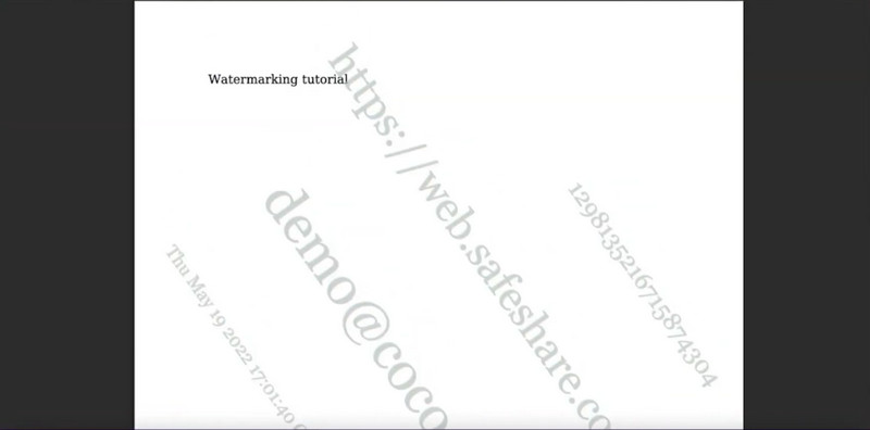 Dynamic Watermark