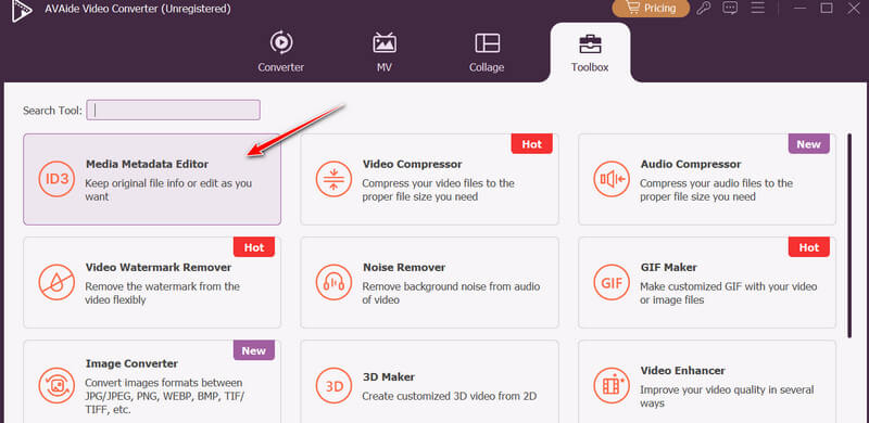 Metadata Editor Option
