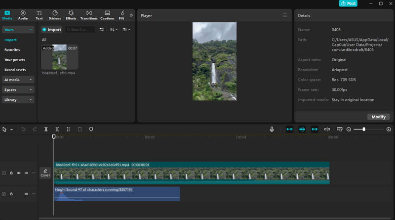 Editor videa CapCut