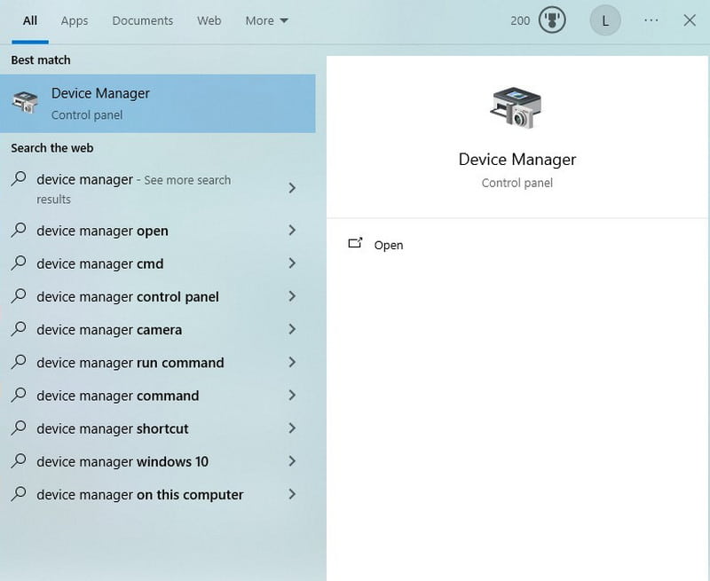 Abra o Gerenciador de Dispositivos