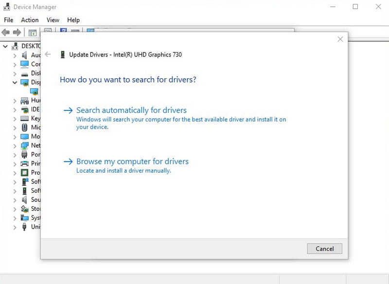 Pesquisar driver de hardware