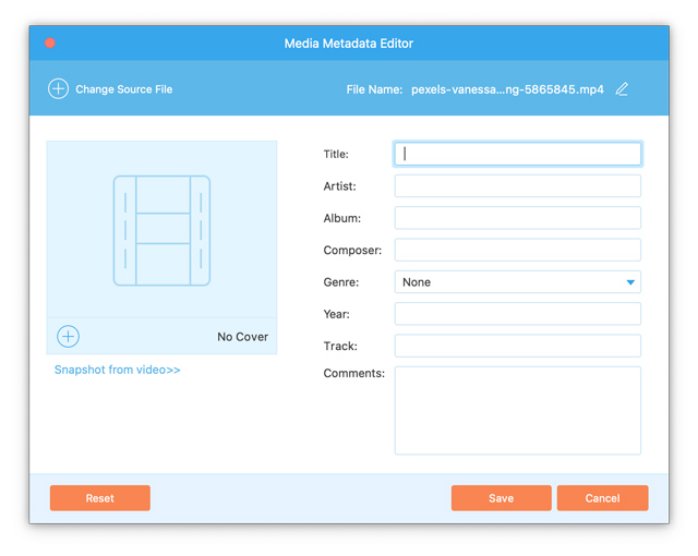 Editor Metadata Media