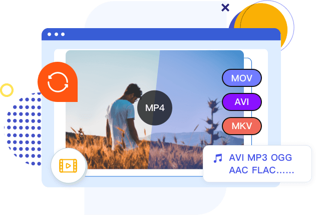 Convierta MP4 a formatos de audio y video